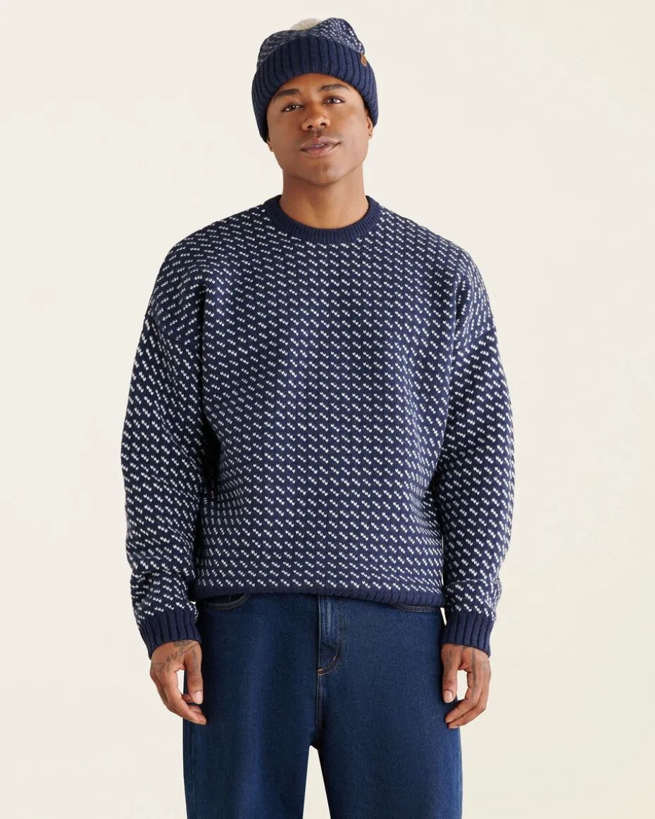 Falling Snow Oversized Crew