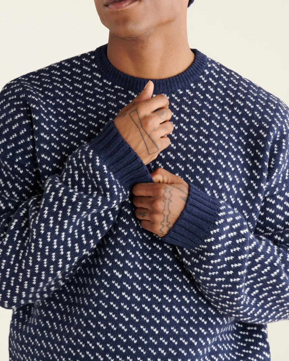 Falling Snow Oversized Crew